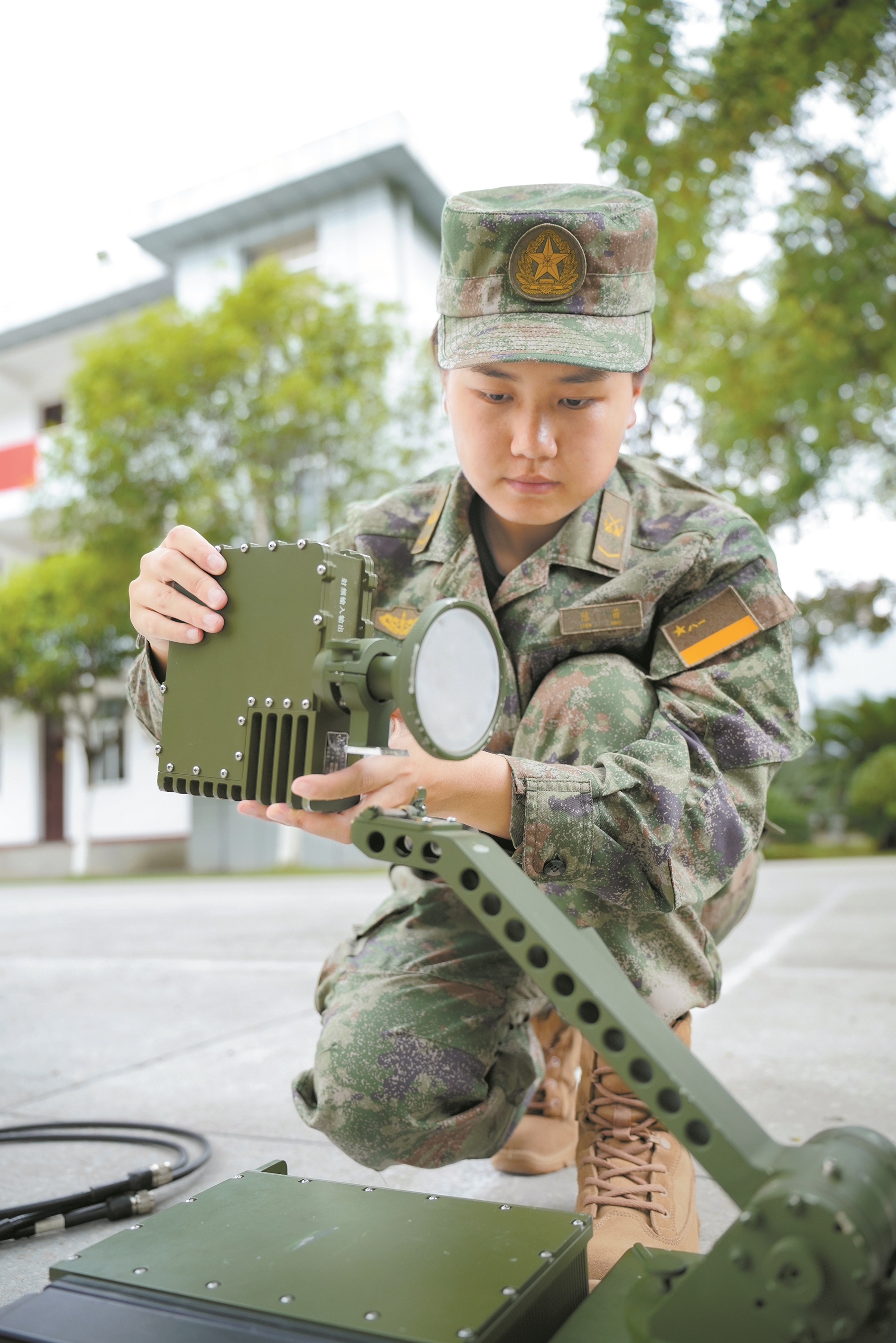 通信兵报务员图片